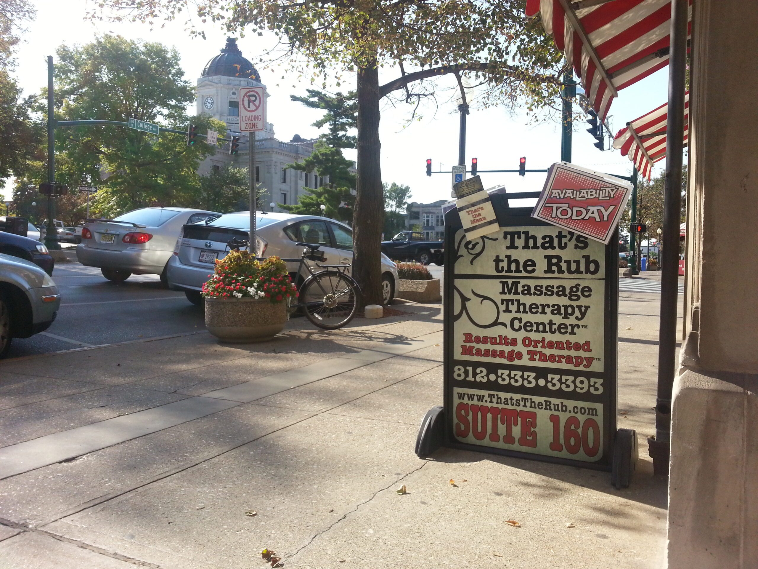 Very early Sidewalk Sign (circa 2012)