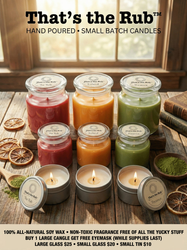 INTRODUCING That's the Rub's new line of bespoke candles!