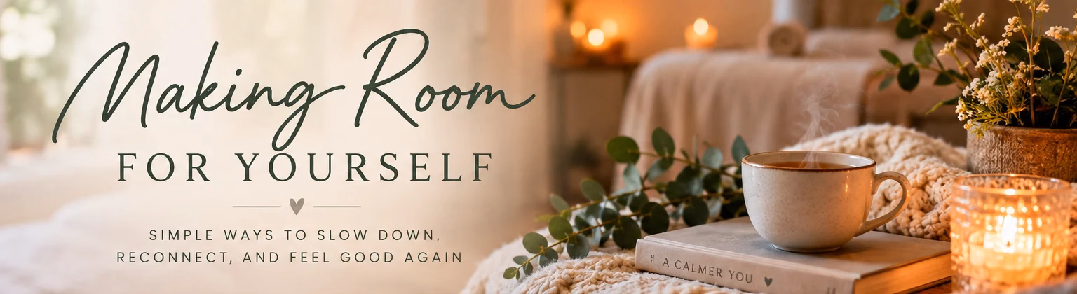 Making Room for Yourself 1 Making Room for Yourself: simple self-care in Bloomington with tea, eucalyptus and candlelight in a That’s the Rub massage room